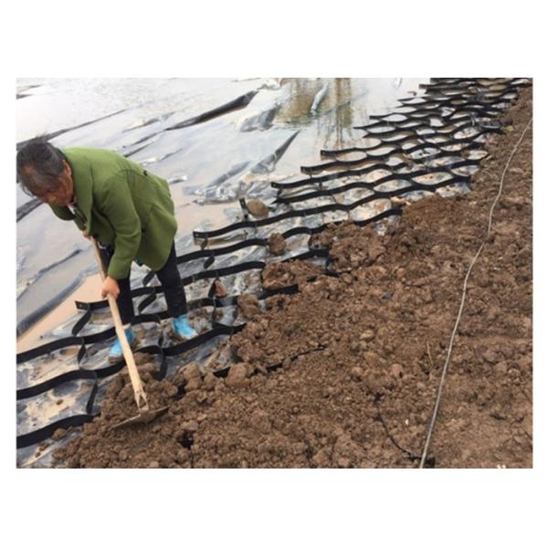 Buy Plastic road construction material polypropylene PP biaxial geogrid at wholesale prices