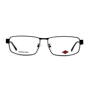 FM7100 Stainless Steel Rectangular Optical Metal Frame Unisex With 60MM Lens