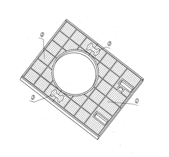 27 1/2 inch Anti Slip Mat Rotary Table Yellow Colour 2100MM*1600MM Mat For Drilling Rig