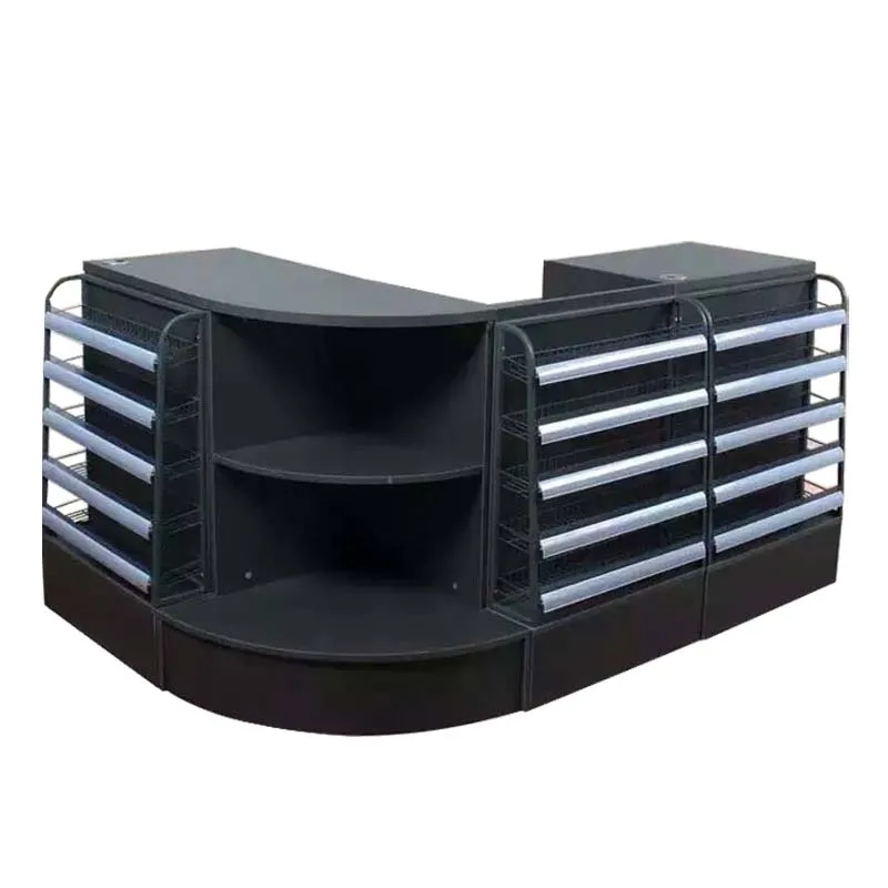 Customization Supermarket Register Counter Eco Friendly Cashier Counter