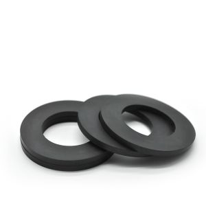 NBR EPDM Silicone Flat Rubber Sealing Gasket Die Cutting Compression Molded