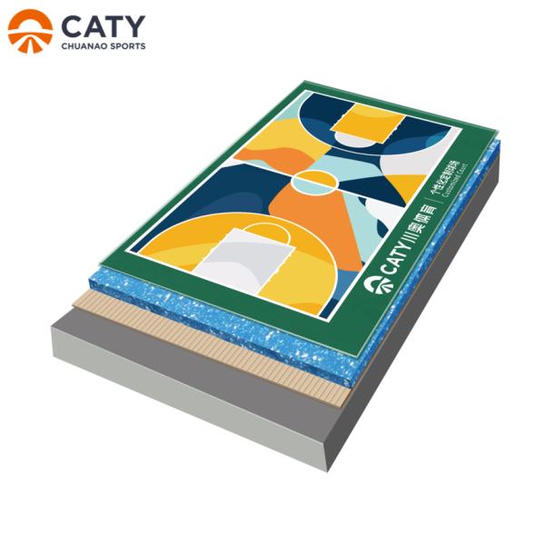 Factory Price for Semi-PreFabricated Basketball Court with Professional