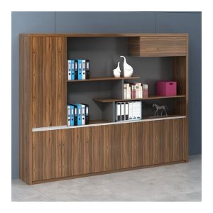 MFC Wood President Office Background Bookcase Display Shelf for Deluxe Furniture