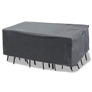 China L108inch W82inch Waterproof Patio Furniture Covers , Outdoor Furniture Covers Black on sale