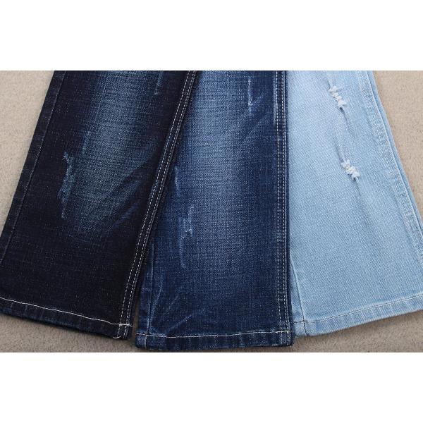 Buy Stretch Cotton Woven Denim Jean Fabric Roll Packing 10.9oz at wholesale prices