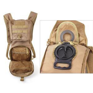 Tactical Hydration Pack Backpacklightweigh With 2.5L Bladder , Multifunctional