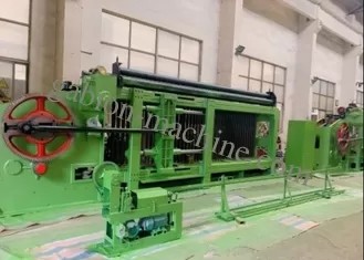 Automatic High Efficiency Gabion Mesh Machine 84*110mm Wire Mesh