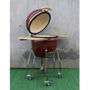 China 18 Inch Ceramic Barbecue Tropical Red Color 48cm Stainless Steel on sale