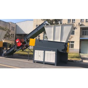 PLC System 400kg/H 380V Single Shaft Shredder Machine
