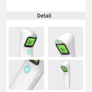 LCD Display Digital Forehead Thermometer Measures Human Body Temperature