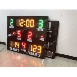 DIP Led Electronic Indoor Outdoor Basketball Scoreboard No Dazzling