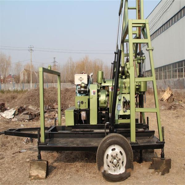 Wheeled Hydraulic Water Well Drilling Rig 200 Meter For Agricultural Irrigation