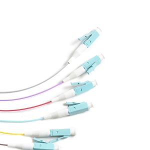 12 F MTP - LC Fiber Optic MTP MPO Breakout 0.9 Mm Cable For MPO Cassette Module