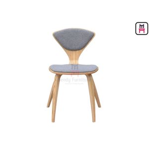 Quality Triangle Wood Wood Restaurant Chairs , Back Upholstered Armless Dining Chair for sale