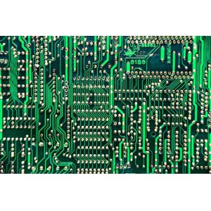 Printed Circuit Multilayer PCB Board ENIG Surface Finish Green Solder Mask White