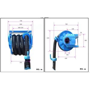 Retractable Portable Vehicle Exhaust Removal Systems Exhaust Extraction Hose