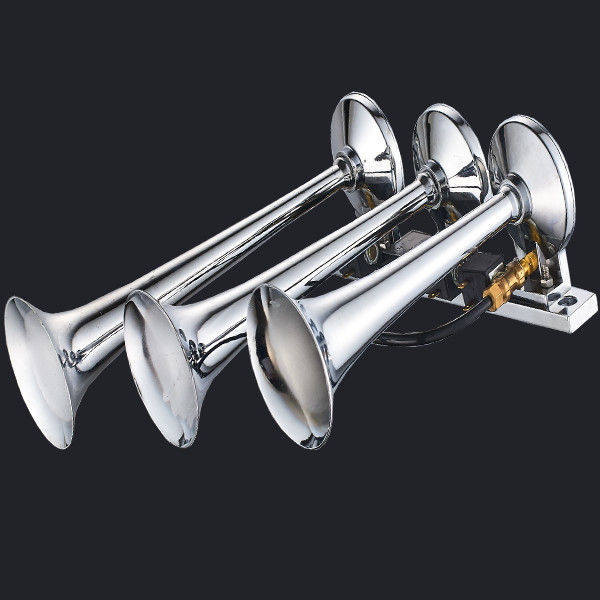 Buy 12/24V  Three Trumpet Chrome Air Horn (HS-1025) at wholesale prices