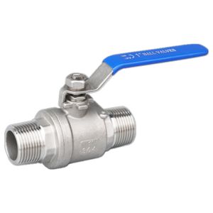 Manual 2PC Ball Valve with Male/Male Thread Connection 304 Stainless Steel from