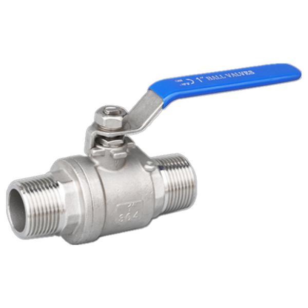 Manual 2PC Ball Valve with Male/Male Thread Connection 304 Stainless Steel from