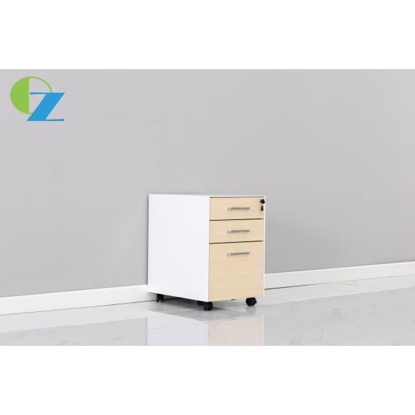 Buy Office 3 Drawers Wooden Mobile Pedestal With Stationary Tray at wholesale prices