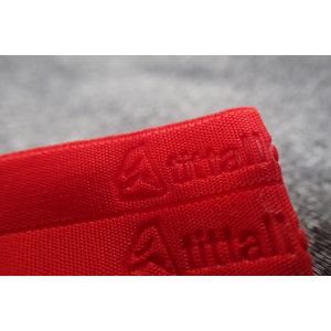 Red Embossed Sportswear Woven Band
