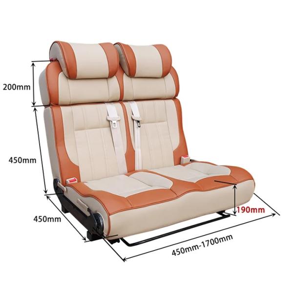 Double Sofa Passenger Seat For Motorhome Rv Modified Car Seats
