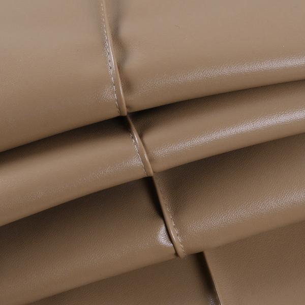 Slim Women's High Waisted Leather Pants Temperament Ribbing Splicing