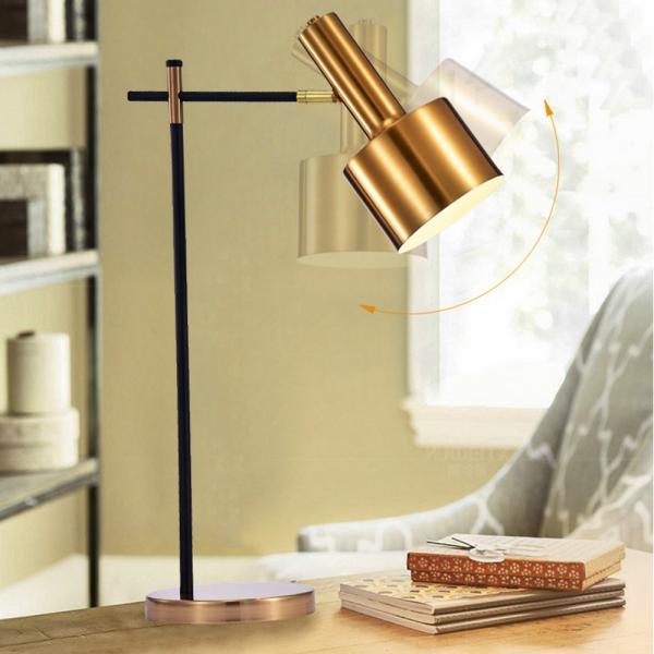 Chinese Led Metal Gold Modern Bed Bedside Light Table Lamp For Bedroom Living Room