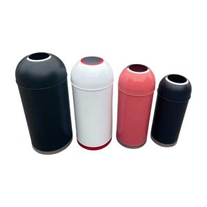 Manufacturers Direct Sale Stainless Steel Colours Round Commercial Bullet Trash