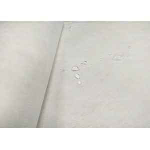 White Meltblown Nonwoven Fabric Water Repellent / Flame Retardant