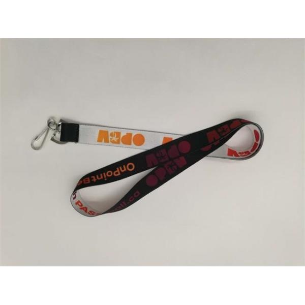 Colorful Logo Custom Neck Strap Dye Sublimation Lanyards Environment Friendly
