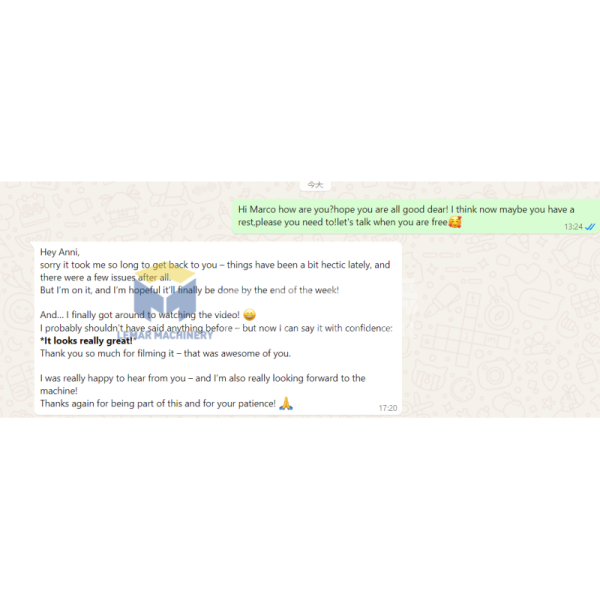 Customer testimonial from Marco