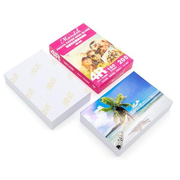 100 Sheets 4R Inkjet Printer Glossy Inkjet Photo Paper