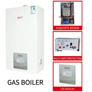 Quality 32kw Wall Mount Gas Boiler Green Shell Domestic Condensing Boilers for sale