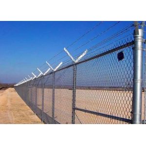 25m Roll High Security Chain Link Fence 60X60mm Diamond Wire Mesh Fence
