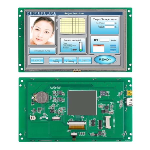 Buy 7 Inch HMI Smart TFT LCD Industrial Touch Screen Monitor 1000 Nit With Controller at wholesale prices