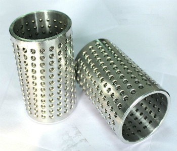 Buy Silver Ball Bearing Retainer Cage Steel Base 30N/Mm2 Bearing Pressure at wholesale prices