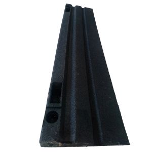 Recycled Rubber Ramp Edge 1000x200x30mm Transition Rubber Threshold Ramp Black
