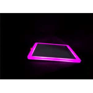 Flat Embedded Square Recessed Led Lighting 18 + 6w Super Thin With Pink Edge