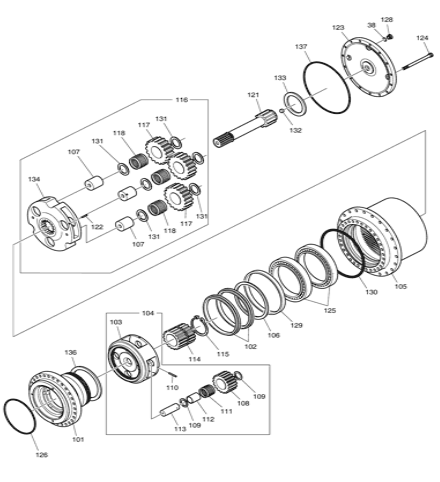 K9007412 Carrier No 2 Assy For Doodan DX225 DX225LC-3 DX255 Excavator Final Drive