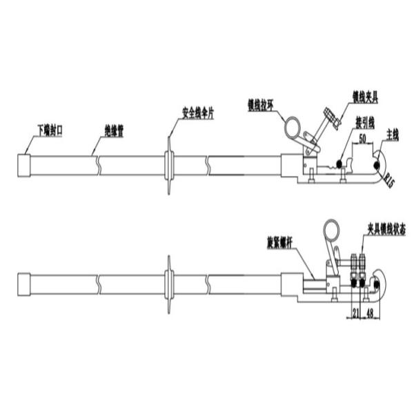 Lead Wire Fiberglass Operating Rod Link Sticks and Operating Heads