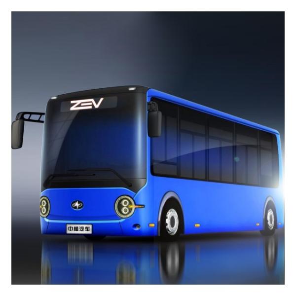 Buy Wheelbase 2840mm ZEV Electric Shuttle Bus Cathode Coating at wholesale prices