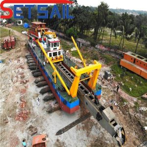 Quality QHCSD-283 Customized 24inch Dredging Depth 18m Diesel Engine Suction Sand Dredger for sale
