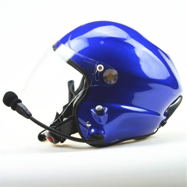 Hot sale Noise cancel Powered paraglider helmet Blue paramotor helmet with goprobase professional factory