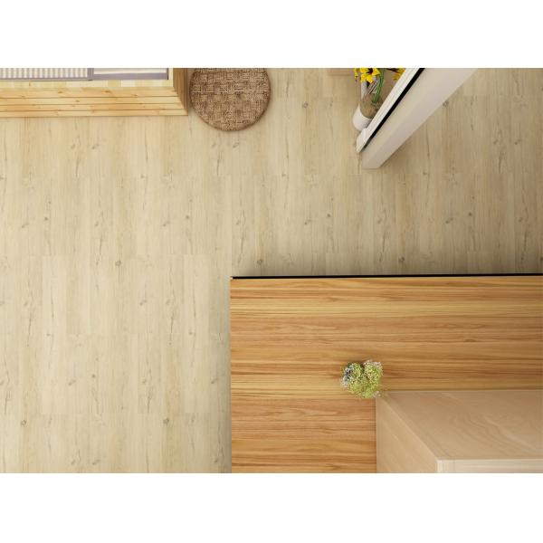 5mm Wood Grain SPC Flooring Unilin Click Beach Sunset Burlywood Eco Friendly GKBM MJ-W6003