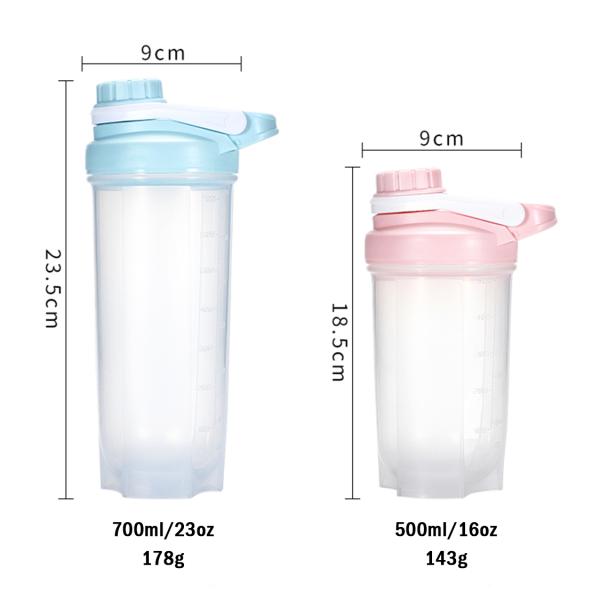 Custom 500ml High Quality Design Logo Sports Plastic Shaker Bottles, Protien Lemon Grapefruit Shaker Bottles Oem Private Label