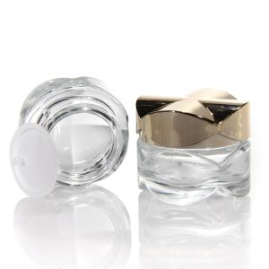 Glass Cream Jars Cosmetic Packaging Empty 15ml 20ml 30ml 50ml Amber Clear Glass