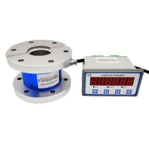 China Hollow Flange Torque Meter 0-1000N*m Reaction Torque Transducer With Indicator on sale