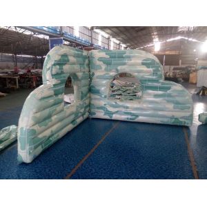 PVC Material Iinflatable Tank Bunkers Paintball , Inflatable Sports Games