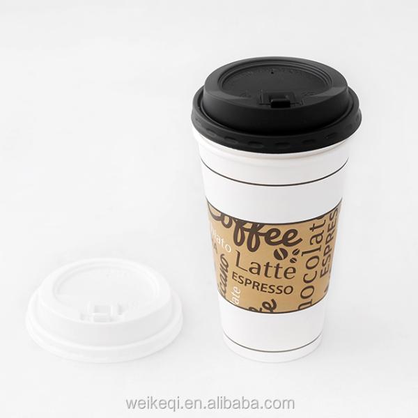 Plastic Free Single Hot Drink Paper Cup 16oz 540Ml Heat Resistant Compostable Disposable